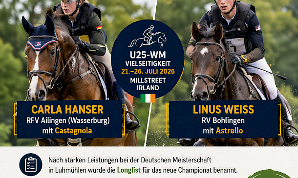 Zwei Baden-Württemberger auf dem Sprung zur U25-WM in Irland 🍀🐎