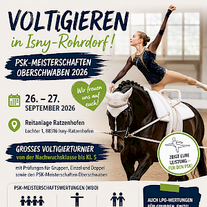 🏆🤸🐴 Voltigiersport zu Gast in Isny-Rohrdorf – PSK-Meisterschaften 2026 stehen vor der Tür!