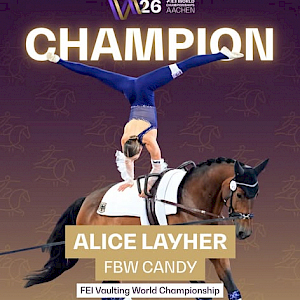 fei.tv  · 3 medals for the German vaulters!🏆  🥇Alice Layher & FBW Candy